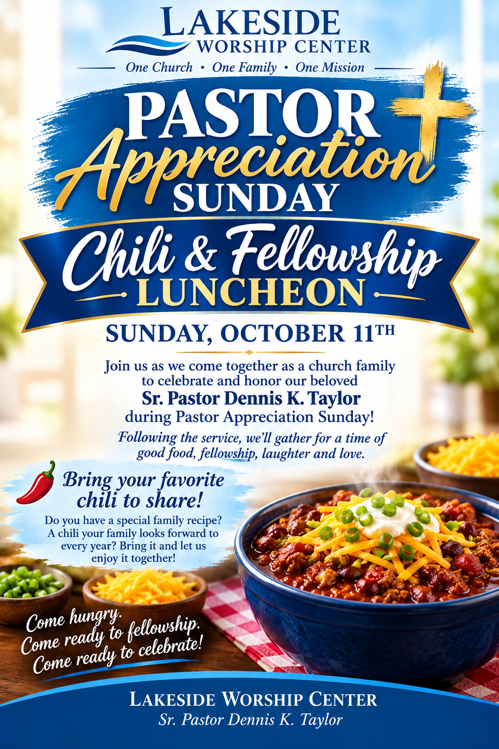 Pastor appreciation luncheon 10.11.26